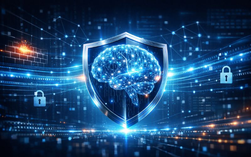 Artificial intelligence enhancing cybersecurity defense through intelligent threat detection and secure data protection